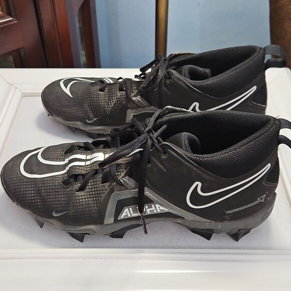Nike Men\'s Alpha 3 Menace Black Football Cleats Size 10 main image 6